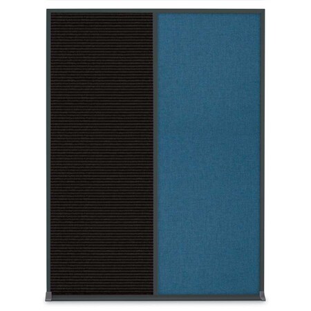 United Visual Products Single Door Radius Plus Corkboard, 18"X UV8000PLUS-GOLD-AMETHY